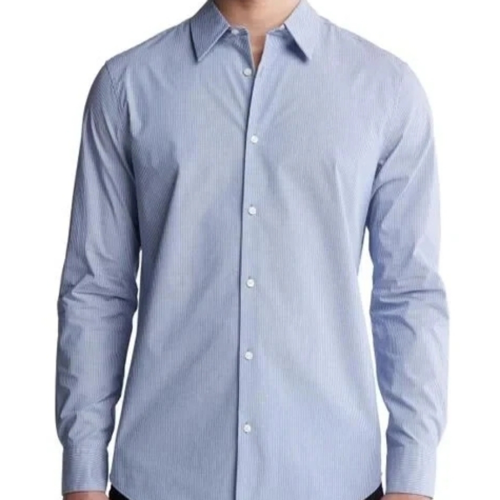 Calvin Klein Men's Light Blue Dress Shirt